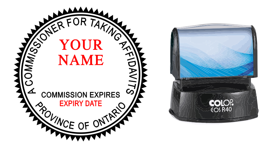 ON37P-%22Exhibit%22+Self-Inking+Stamp